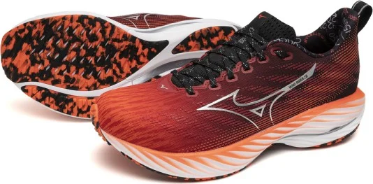 Mizuno Wave Rider 28 Amsterdam Unisex Running Shoes Red / Black