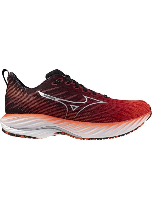 Mizuno Wave Rider 28 Amsterdam Unisex Running Shoes Red / Black