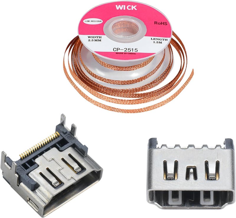 ACIDALIE PlayStation 5 HDMI Port Repair Kit, Compatible with Disassembly, Soldering Tools Included - Image 1