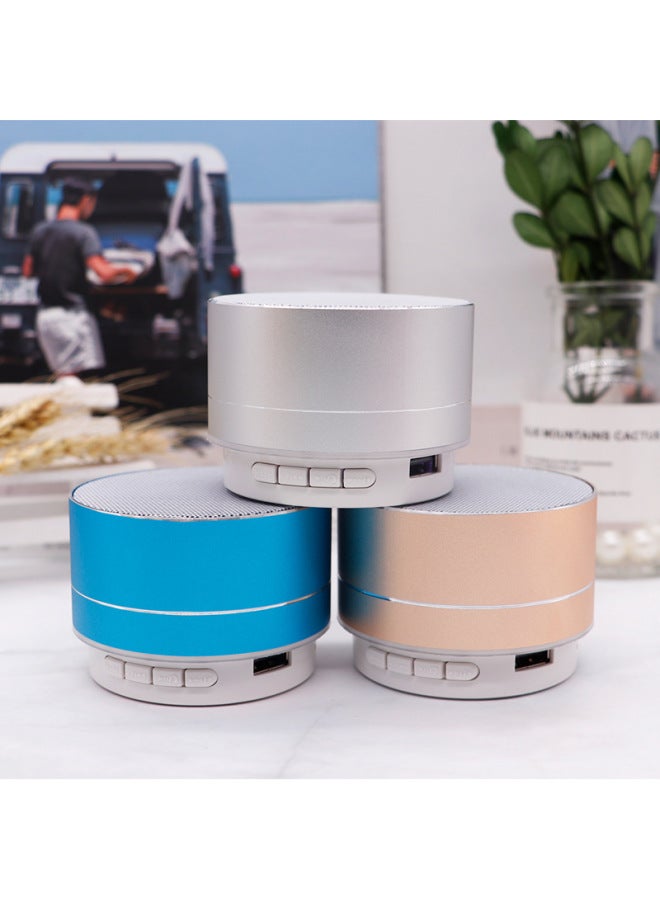 Neutral A10 Metal Bluetooth Audio Mobile Phone Computer Notebook Subwoofer Mini Small Steel Cannon Wireless Plug-in Card Small Speaker - Image 3