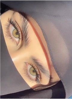 Unibling Neala Yellow Yearly Colored Contact Lenses, Unisex Cosmetic Contact Lenses, Enlargement Collection, Light Brown, With Case  - Image 3