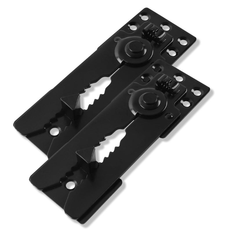 HOWDIA HOWDIA Black Sectional Connectors Couch Connectors with Screws HeavyDuty Couch Connector for Sliding Sofas Keep Your Sectional Sofa Together Easy Installation 2 Pack 