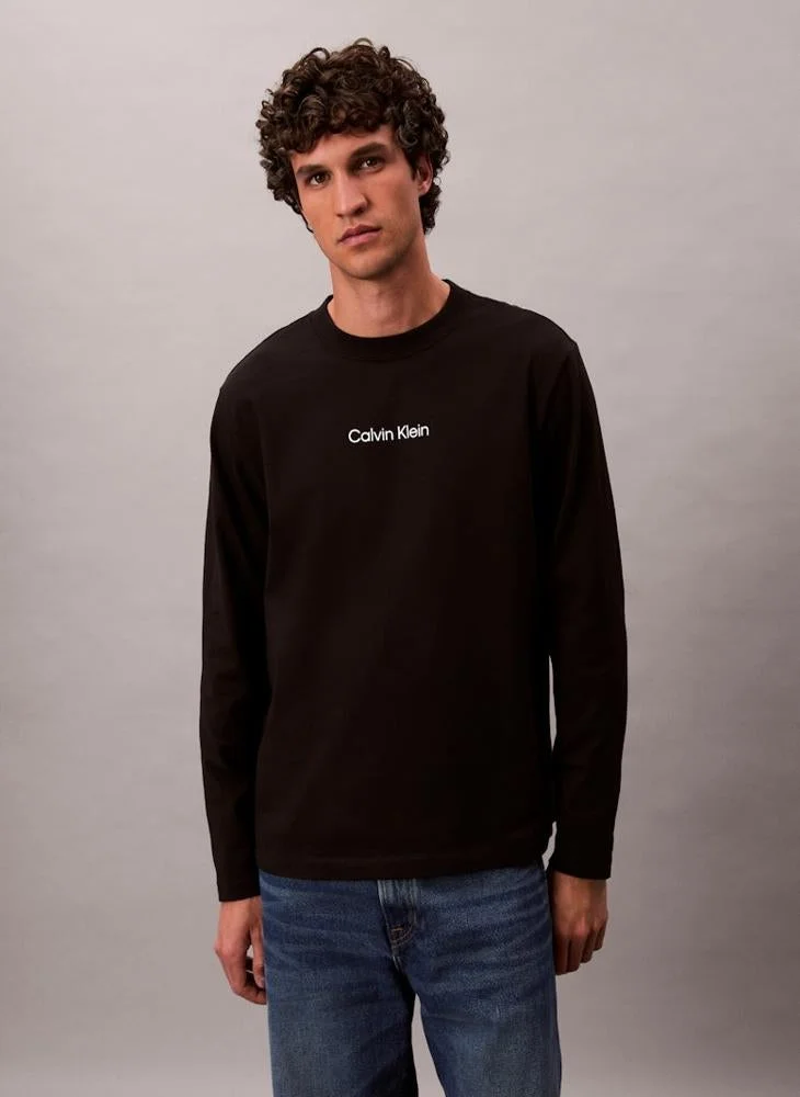 CALVIN KLEIN Logo Relaxed Long Sleeve T-Shirt