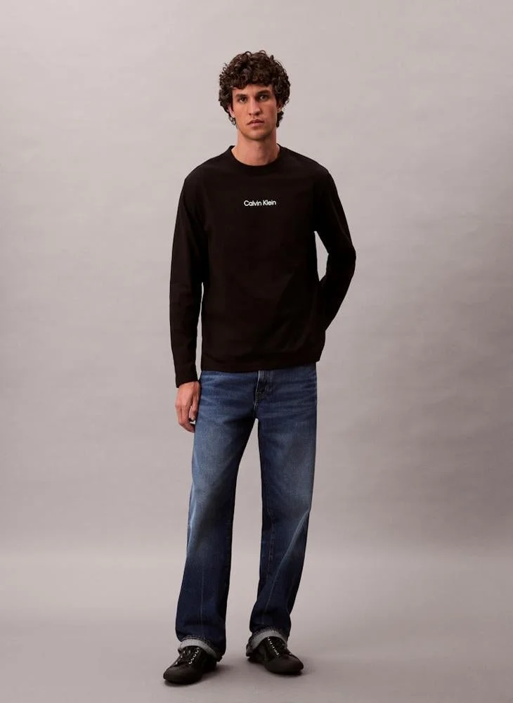 CALVIN KLEIN Logo Relaxed Long Sleeve T-Shirt