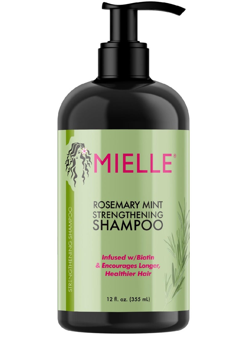MIELLE ORGANICS CARE - Mielle Organics Rosemary Mint Strengthening Shampoo, Supports Hair Strength, Smooth Shampoo for Dry and Crinkled Hair, Weightless Hair Treatment 355ml - Image 1