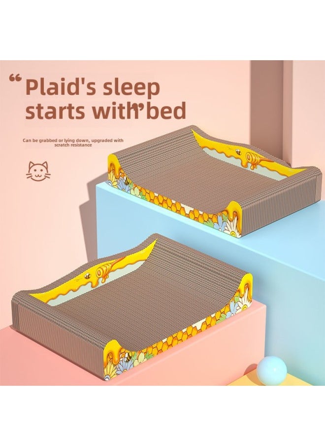 # Rabbit Grinding Claw Board To Relieve Boredom And Vent Toy Nail Grinding Grab Board Pet Rabbit To Vent Teeth Grinding Claw-Color:1 Standard Square (very Small) Type B  - Image 4