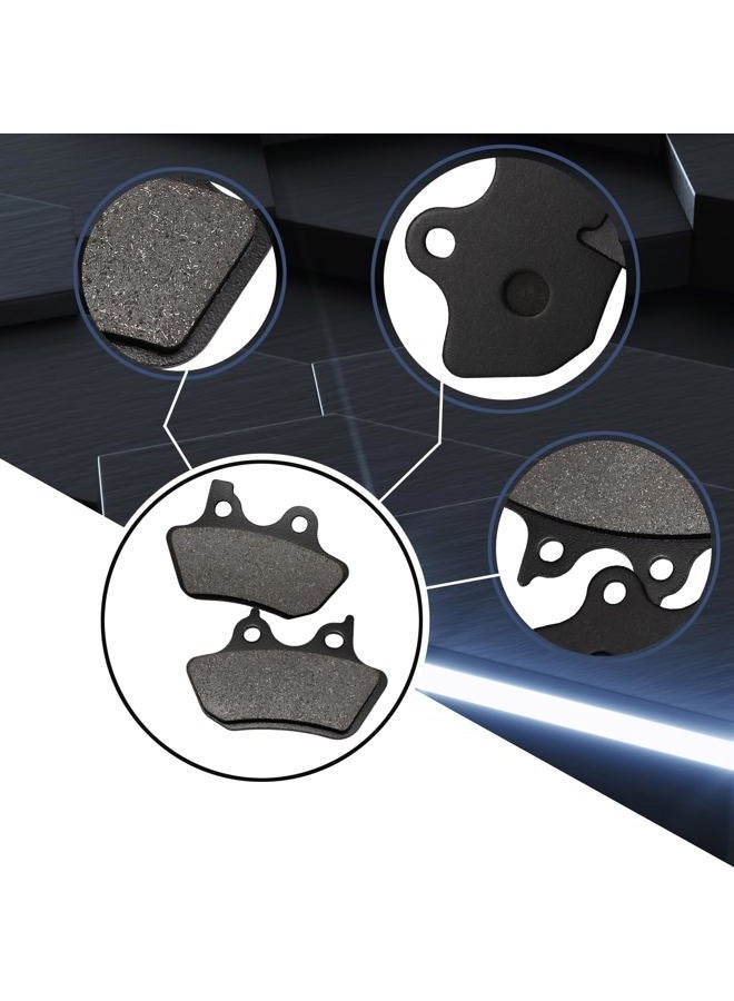 MooLang Brake Pads Front and Rear for Harley Davidson Road Glide, FLHTCU-I Electra Glide Ultra Classic/ FLHRCi Road King Classic/ FLHX/FLHXi Street Glide/ Dyna Low Rider/ Wide Glide/ Super Glide - Image 4