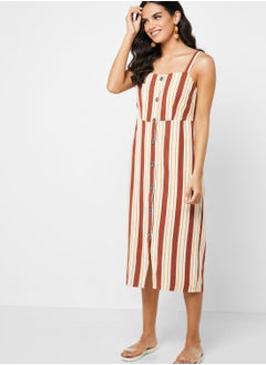 Cotton On Button Through Square Neck Dress  - Image 4