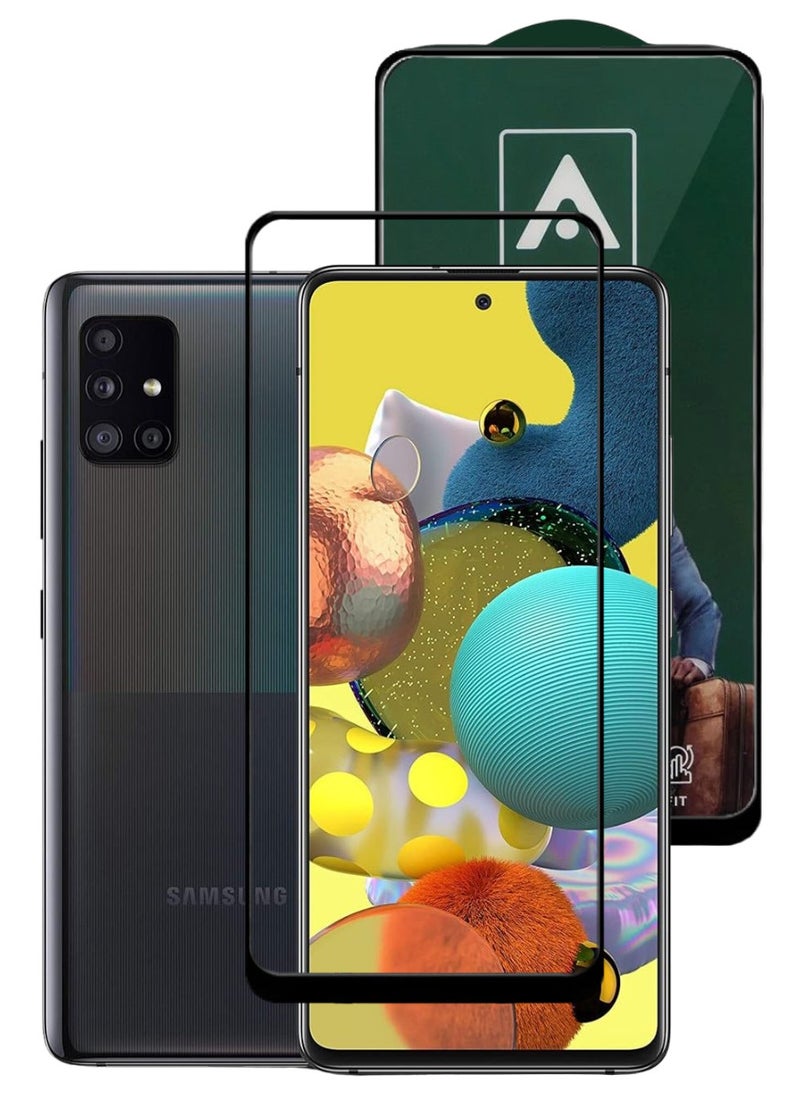 ACLIX Antistatic ESD Dustproof Premium Quality High Definition Tempered Glass Screen Protector Designed For Samsung Galaxy A51 - Image 1