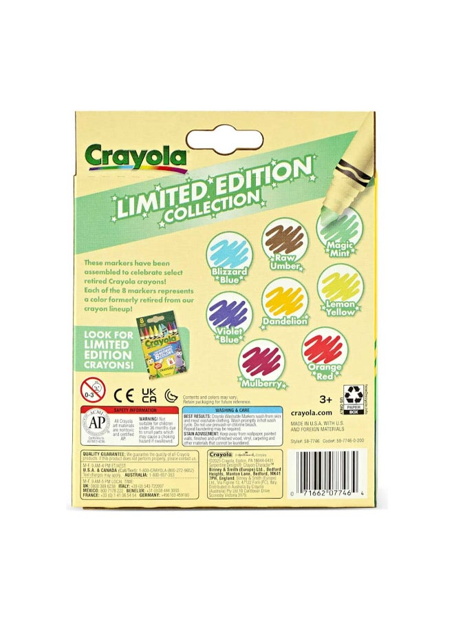 Crayola Markers خط عريض بألوان محدودة الإصدار، 8 ألوان متنوعة - Image 4