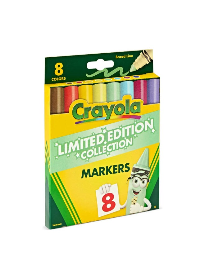 Crayola Markers خط عريض بألوان محدودة الإصدار، 8 ألوان متنوعة - Image 3