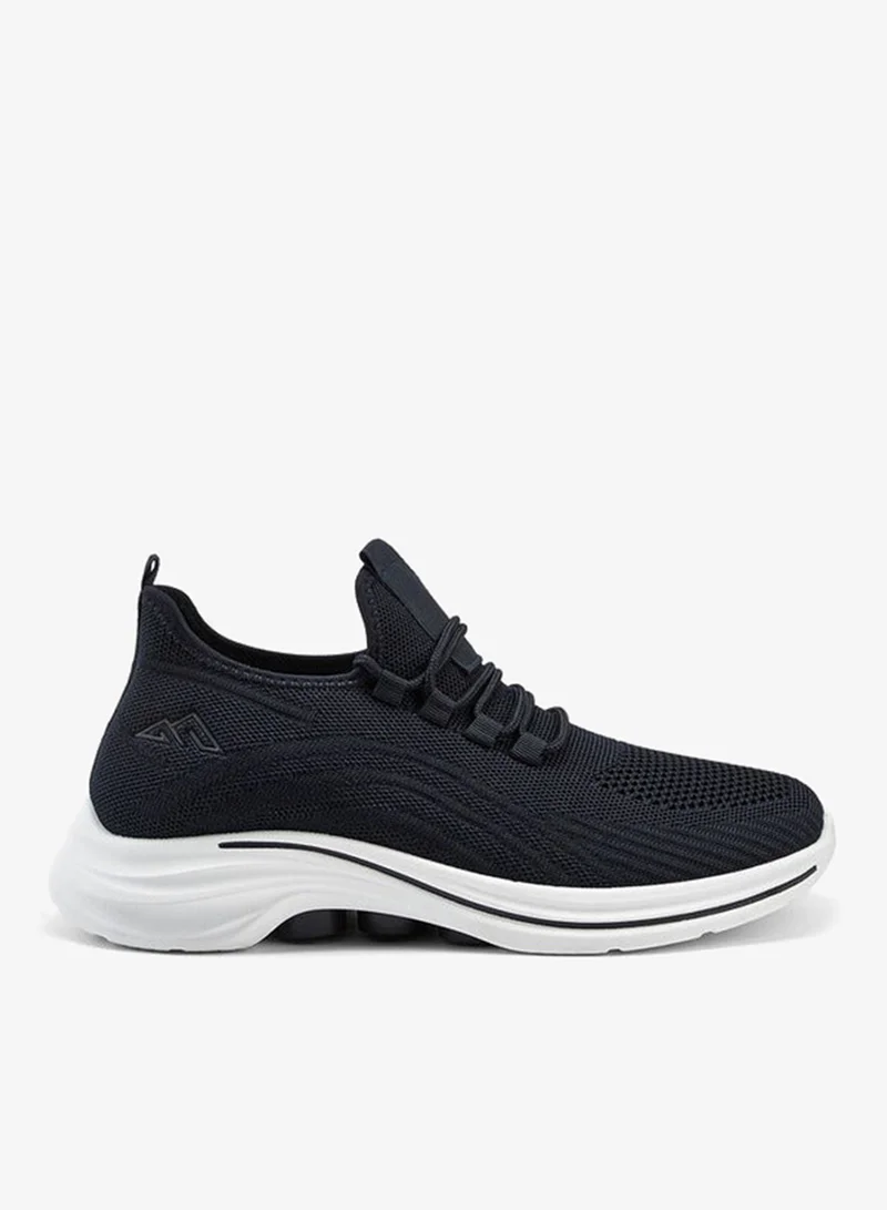 Mesh Detail Lace-Up Sports Shoes