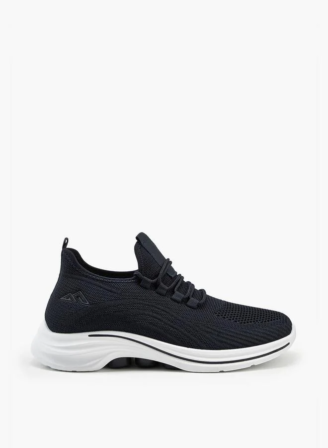 Oaklan by Shoexpress NAVY Mesh Detail Lace-Up Sports Shoes for Men | Best Price UAE