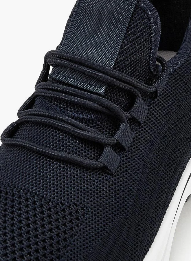 Oaklan by Shoexpress NAVY Mesh Detail Lace-Up Sports Shoes for Men | Best Price UAE