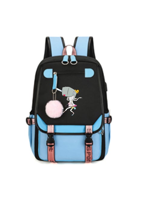Student creative pattern backpack three-piece set 3D butterfly series men's and women's large-capacity computer backpack combination,21- Three-piece set - 4 - 271
