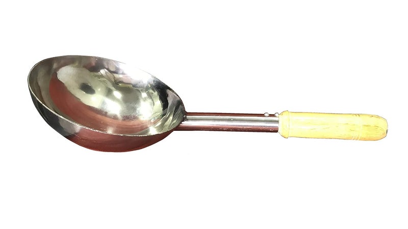 ENGARC Stainless Steel Chinese Wok 14Inch Biggest Size Silver - Image 1