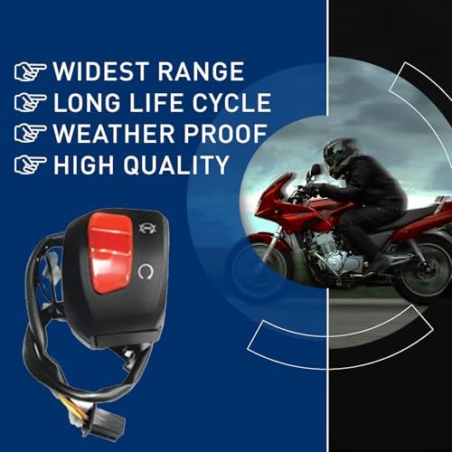 UNO Minda "Uno Minda SW-0666CX Handle Bar Switch (Right Hand Side) With Self Start- 4 Pin Female Coupler, 2 Short Wires For Maruti Suzuki Gixxer GSX 150" - Image 4