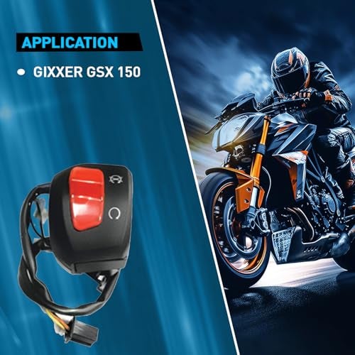 UNO Minda "Uno Minda SW-0666CX Handle Bar Switch (Right Hand Side) With Self Start- 4 Pin Female Coupler, 2 Short Wires For Maruti Suzuki Gixxer GSX 150" - Image 3