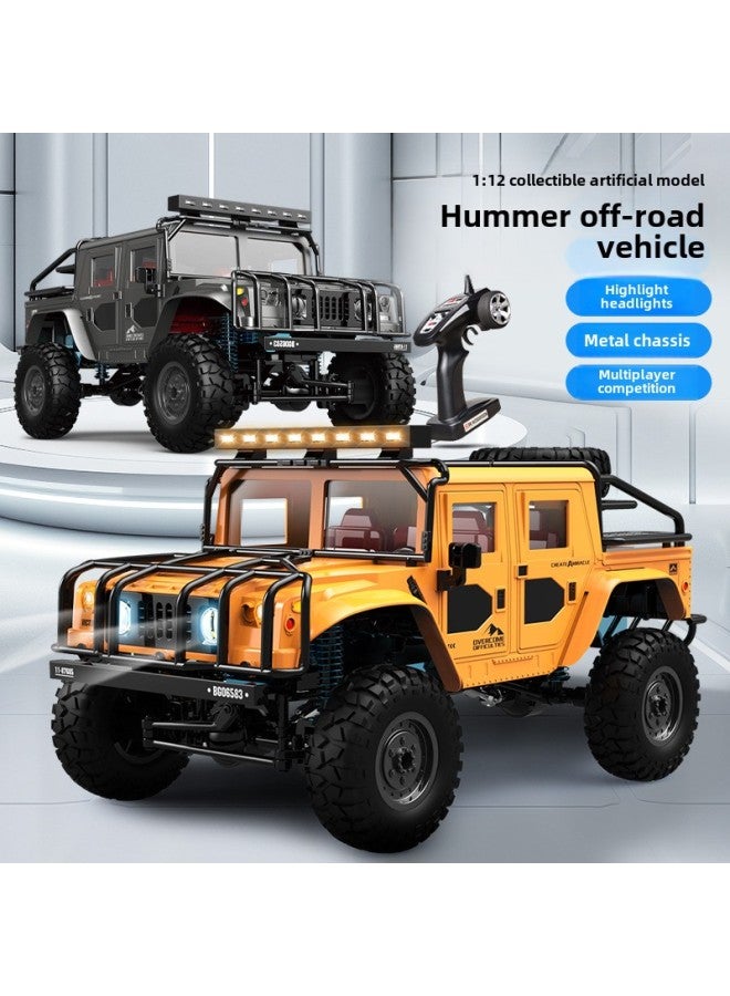 English Version Full-scale Four-wheel Drive Climbing Off-road Vehicle Alloy Simulation Hummer All-terrain High-speed Model RC Remote Control Vehicle-Colour:Extra Large Off-road Vehicle  Lighting + Metal Beam + Metal Rotation-Proportion:Standard Package  Comes With Screwdriver  - Image 2