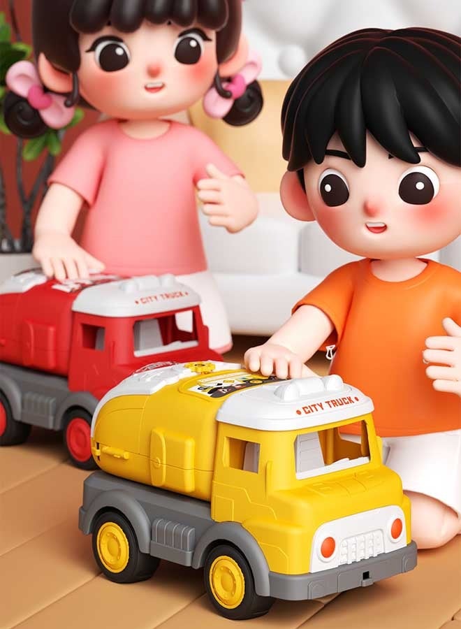 إيزي سو مجموعة ألعاب سيارات تظاهرية 3 في 1، نموذج مركبة هندسية واقعية بثلاثة أشكال يمكن تحويلها بحرية، لعبة تظاهر تفاعلية بين الوالدين والطفل، مجموعة ألعاب سيارات، سيارة لعبة متحولة، نموذج سيارة متعدد الوظائف، هدية رائعة للأولاد والبنات - Image 4