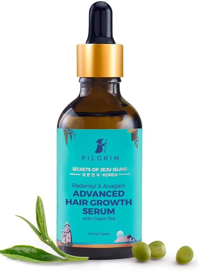 PILGRIM - Pilgrim Redensyl 3% + Anagain 4% Advanced Hair Growth Serum (50ml) with Natural Ingredients, Controls Hair Fall, Stimulates Hair Growth, Increase Hair Density | Hair Growth Serum for Men & Women - Image 1