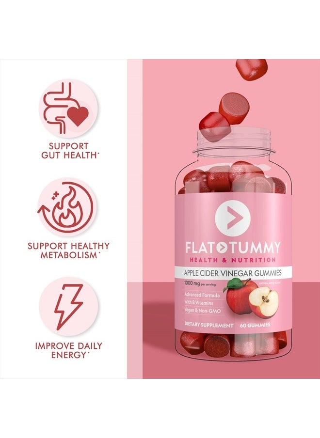 Flat Tummy Tea Flat Tummy Apple Cider Vinegar 60 Gummies  - Image 4