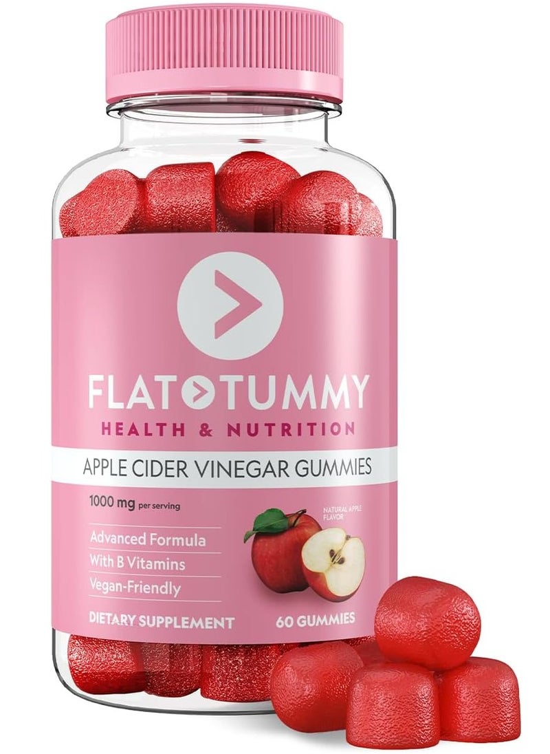 Flat Tummy Tea Flat Tummy Apple Cider Vinegar 60 Gummies  - Image 1