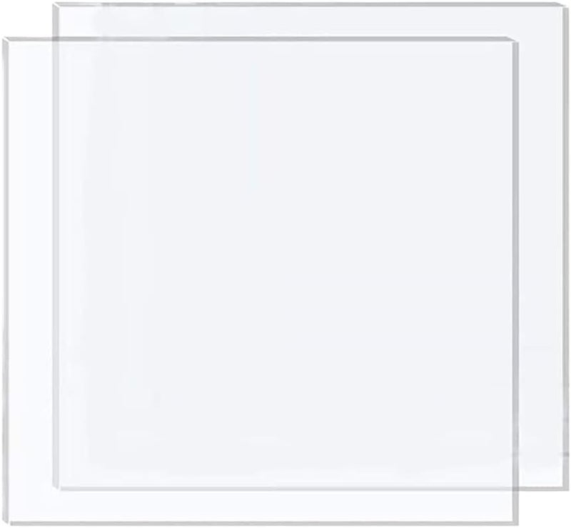 TPGP DARENYI 3mm Clear Acrylic Sheet - Large Transparent Plastic Board for Crafting and DIY (30 x 30cm) - Image 1