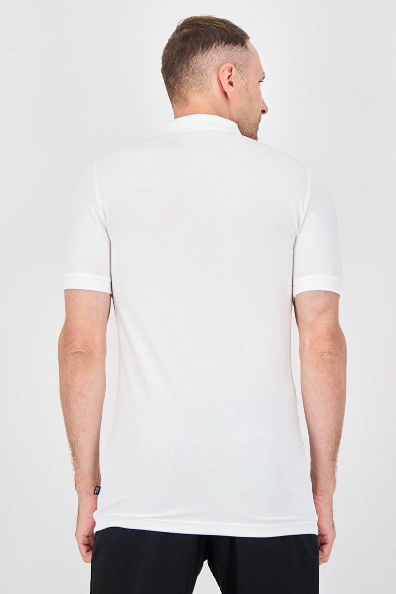 PUMA Men Sportswear Fit Short Sleeve Outdoor Polo Shirt, White - Image 3