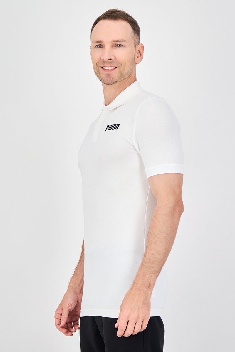 PUMA Men Sportswear Fit Short Sleeve Outdoor Polo Shirt, White - Image 2