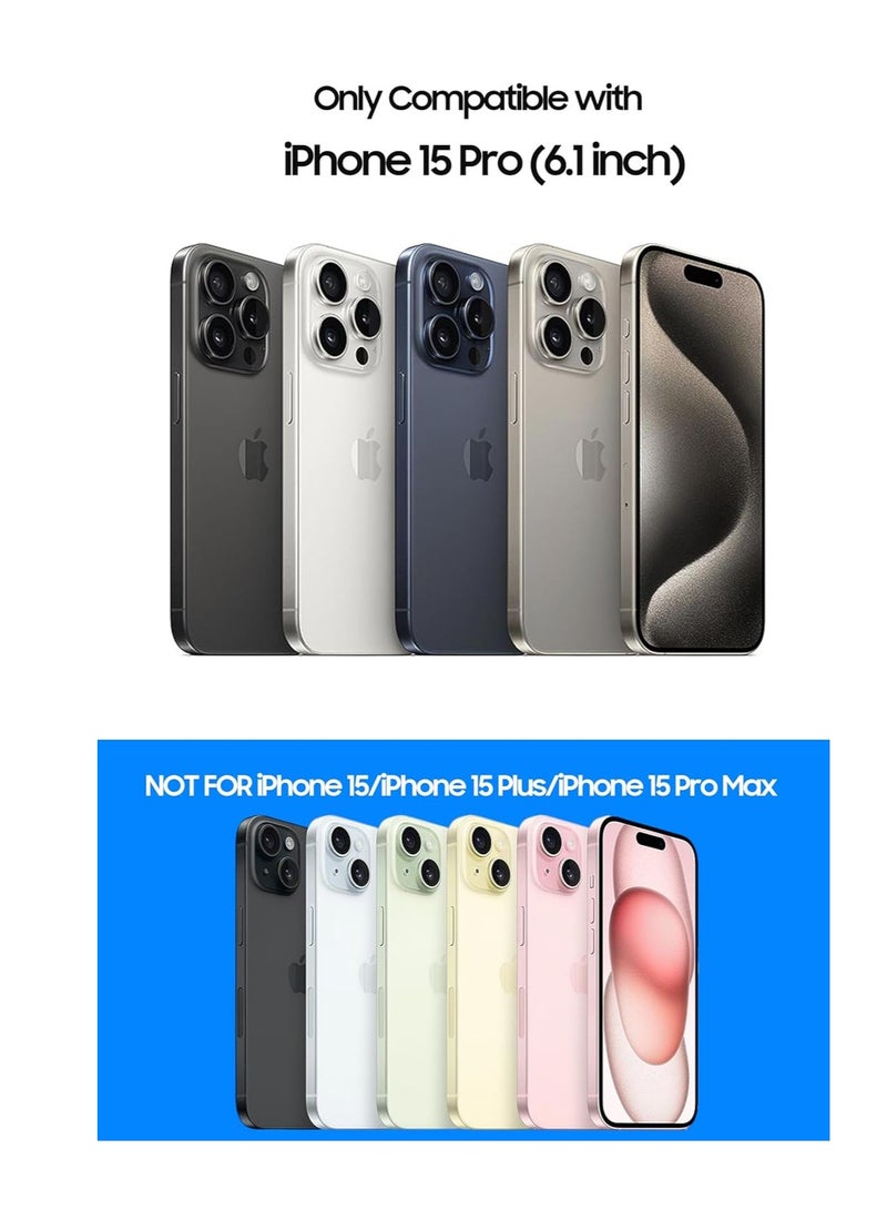 KASTWAVE iPhone Case TPU Bumper, Compatible for iPhone 15 Pro Case with Thin Lens Protection Case, Frameless Four Corner Fall Protection Mat, Slim Shockproof Soft TPU Silicone Cover, Gray, 1Pcs - Image 5