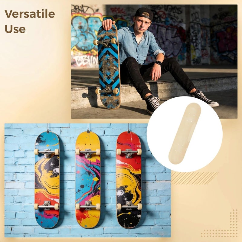 3 Pcs Blank Skateboard Decks, Unfinished Wood Art Boards for DIY Custom Graffiti, 23.6 x 5.9 in Skateboard Deck Set with Pre-Drilled Holes for Art Painting Home Decoration - Image 5
