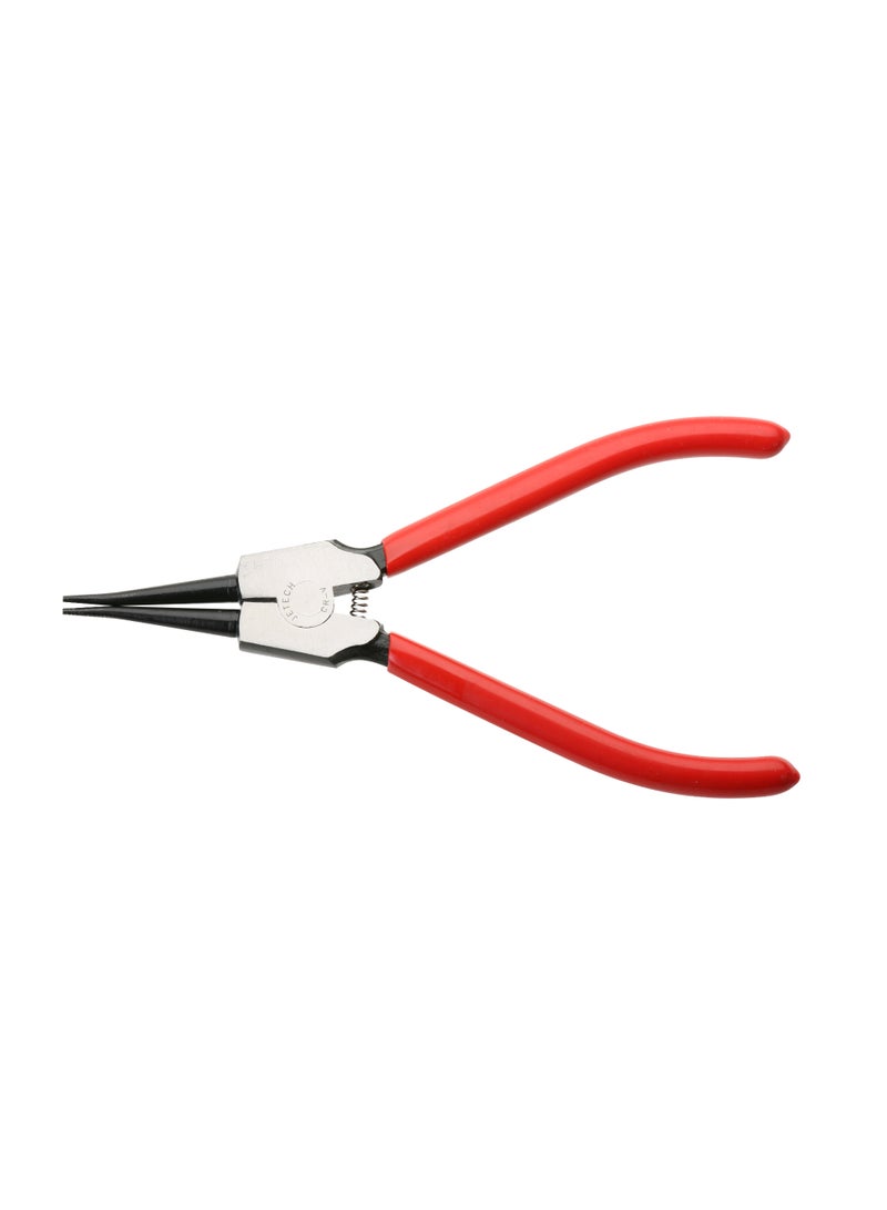 jetechtool Jetech 7-Inch Snap Ring Pliers, External Circlip Pliers with Straight Jaw, Premium Chrome Vanadium Steel, Coil Spring, Red - SR-7B - Image 1