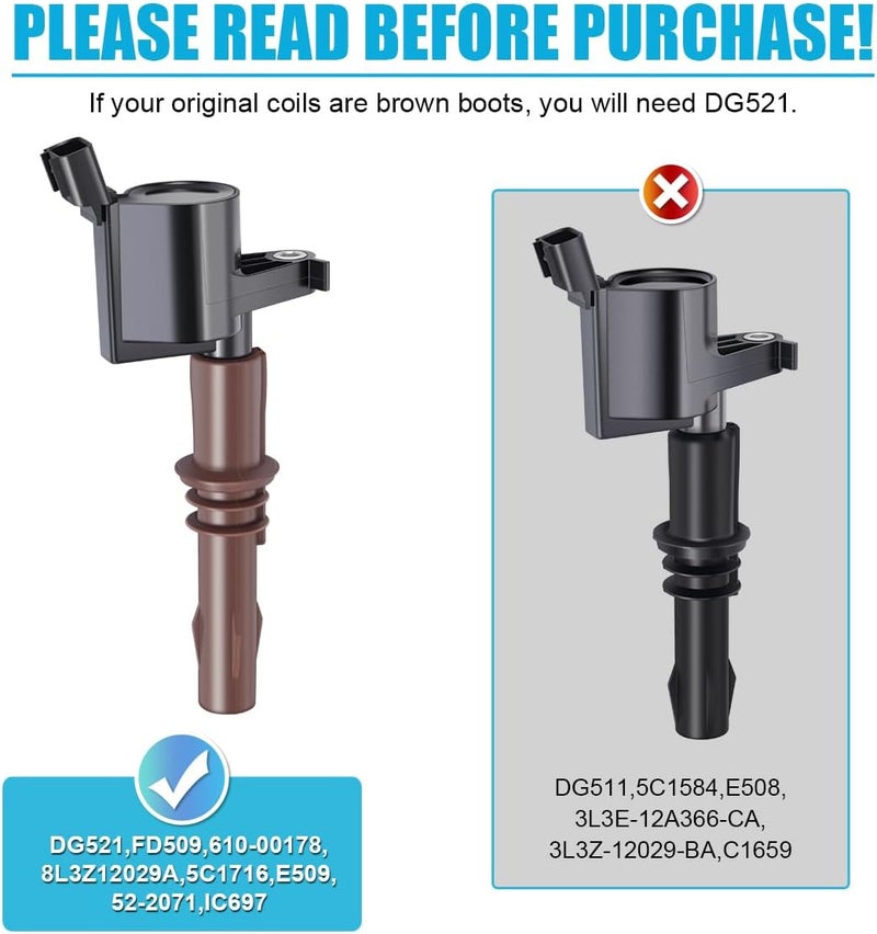 Micro Ignition Coils Pack DG521 with Spark Plugs SP-509 - Image 2