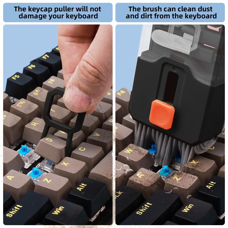 Ordilend 10-in-1 Keyboard Cleaner and Laptop Cleaning Kit - Professional Computer Screen-Safe Tools for MacBook and Electronics - Portable Brush Set for Gamers and Remote Professionals - Image 2
