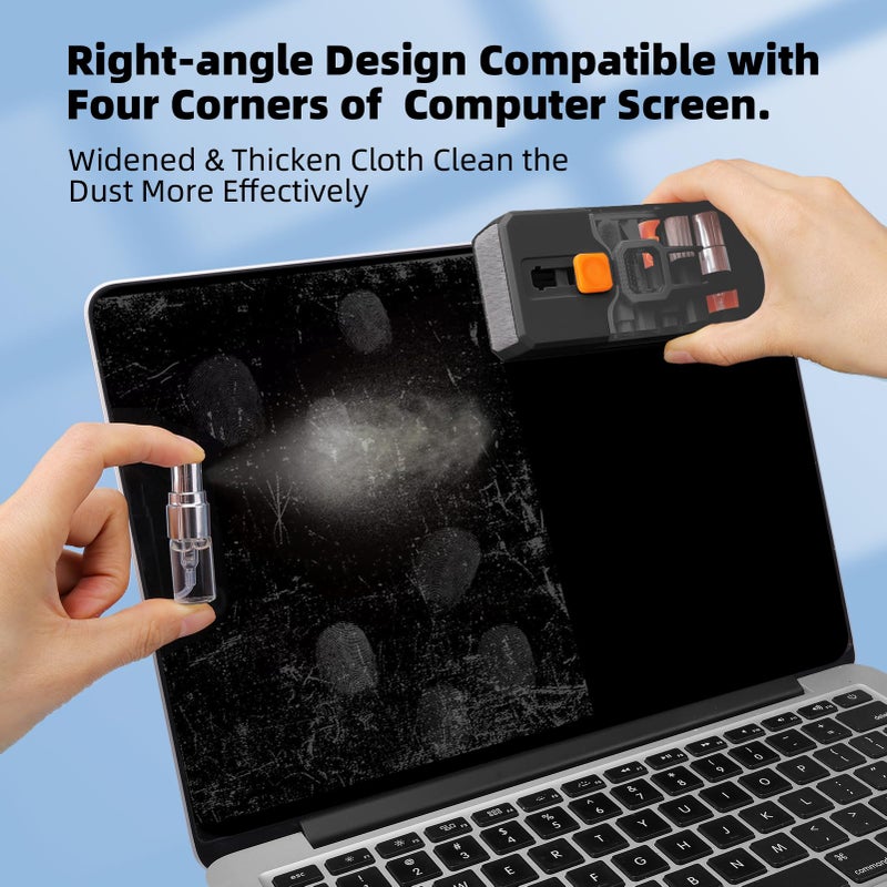 Ordilend 10-in-1 Keyboard Cleaner and Laptop Cleaning Kit - Professional Computer Screen-Safe Tools for MacBook and Electronics - Portable Brush Set for Gamers and Remote Professionals - Image 3