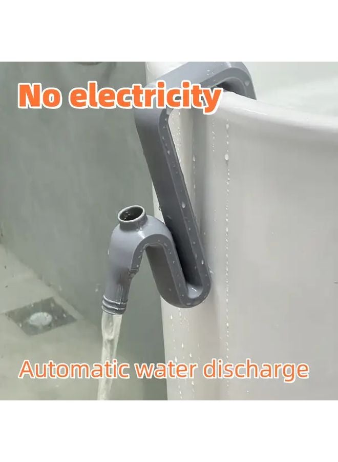 Grey Self Priming Siphon Hose Kit Automatic Drainage Filling Emergency Flood Control - Image 2