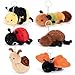 Niceup 47in Insect Stuffed Animal Keychains 6pcs Bug Party Favors Decor Toys Cute Small Plushies Spider Caterpillar Ladybug Ladybird Bumblebee Moth Snail for Halloween Kids Christmas Stuffer Gift - Image 2