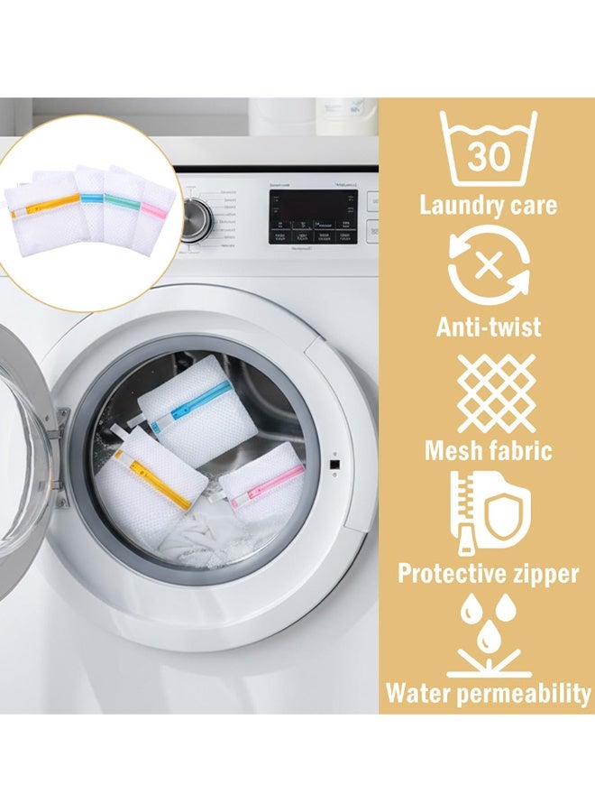 4 PCS Laundry Pod Anti-Sticking Bag, Small Mesh Laundry Bags For Delicates Mini Durable Washing Machine Laundrys Pods Dissolution Protection Wash Pouch Storage Bag For Pods Scented Beads - Image 4