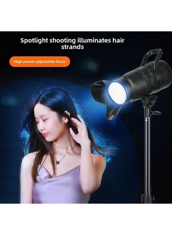 Hair Fill Light Live Room Anchor Background Atmosphere Lighting Light God Girl Spotlight Backlighting Back Wheel-Specifications:Three-color Adjustable Focus  + 2m Light Stand  - Image 2