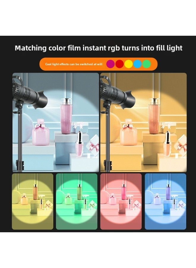 Hair Fill Light Live Room Anchor Background Atmosphere Lighting Light God Girl Spotlight Backlighting Back Wheel-Specifications:Three-color Adjustable Focus  + 2m Light Stand  - Image 3