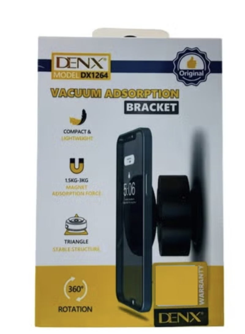 Denx Electric Vacuum Magnetic Suction Phone Holder, Car Mount 360 Rotation