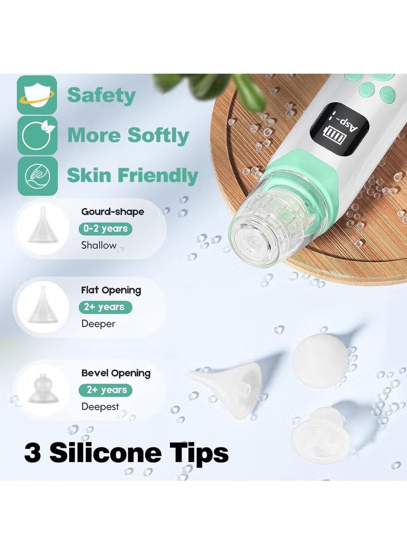 هولامي الأنف الشافطة للأطفال ، قابلة للشحن الطفل الأنف شفط مع 3 نصائح سيليكون ، 3 مستويات شفط ، ماء الأنف مصاصة مع الموسيقى والضوء مهدئا وظيفة - Image 4
