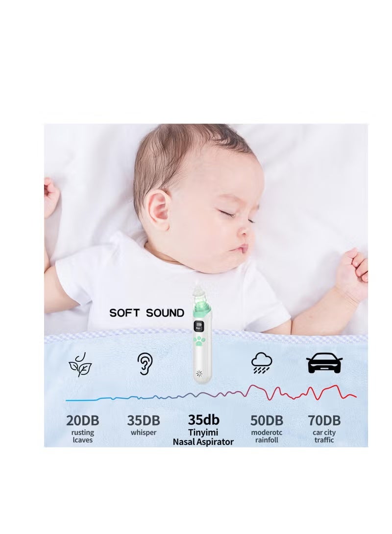 هولامي الأنف الشافطة للأطفال ، قابلة للشحن الطفل الأنف شفط مع 3 نصائح سيليكون ، 3 مستويات شفط ، ماء الأنف مصاصة مع الموسيقى والضوء مهدئا وظيفة - Image 5