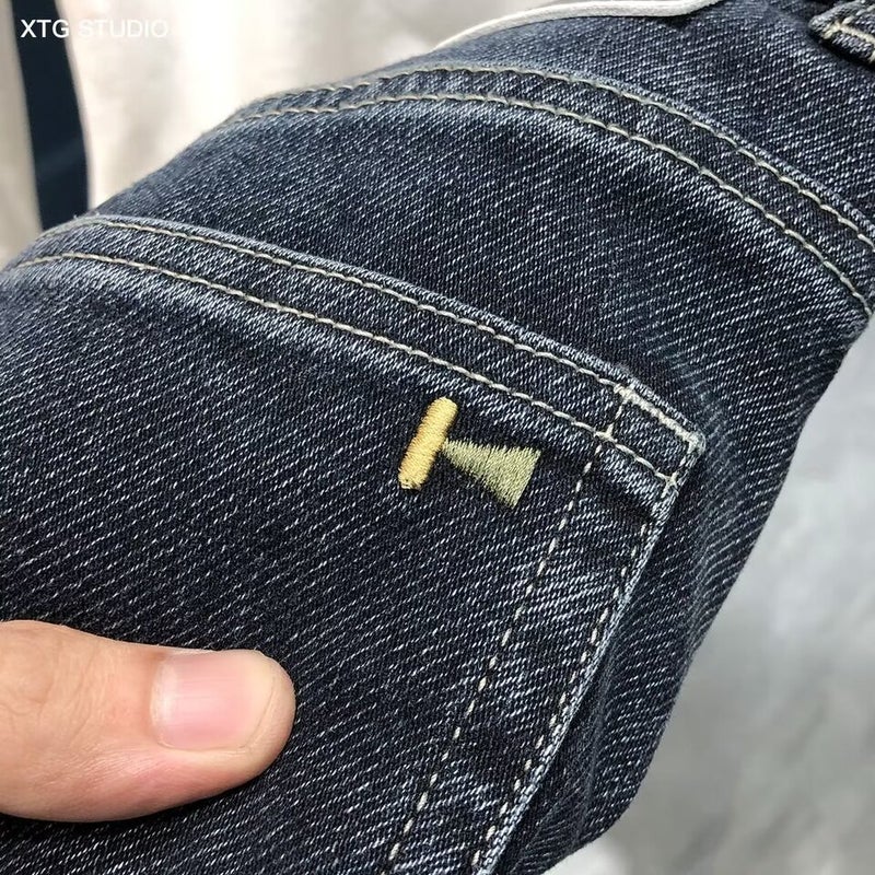 Unisex Classic Denim Jeans Loose Fit Daily Outdoor Wear - Image 3