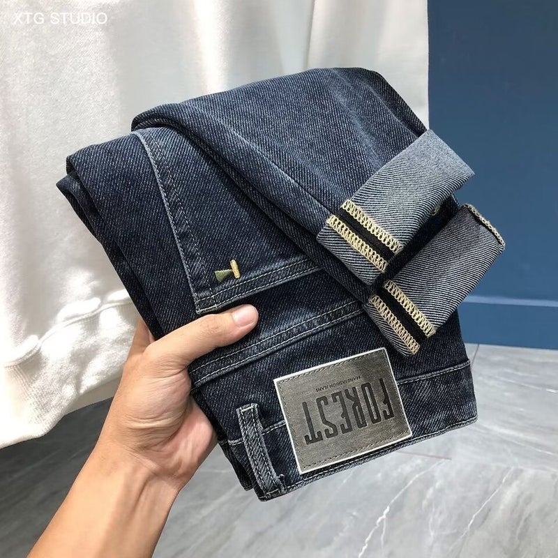 Unisex Classic Denim Jeans Loose Fit Daily Outdoor Wear - Image 2