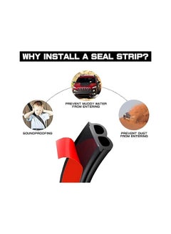 ORiTi 5M Universal Car Door Rubber Seal Strip B Shape Self Adhesive Automotive Weather Stripping for Car Window Soundproofing Door Engine Cover Noise Insulation  - Image 3