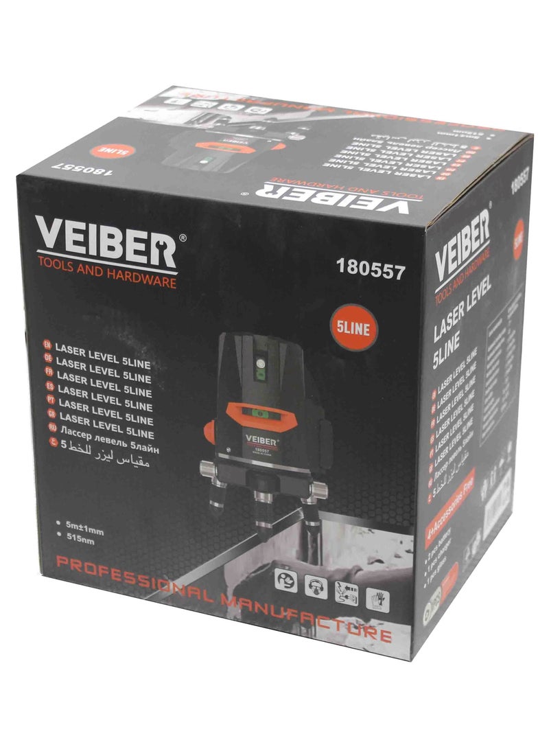 Veiber Laser Level 5 Lines With 2 Battery - Image 5