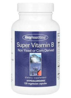 Allergy Research Group Super Vitamin B Complex 120 Vegetarian Capsules 