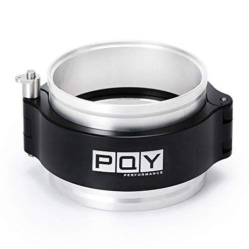 PQY 25 Inch Aluminum Quick Release V Band Clamp with Flange Intake Intercooler Pipe Clamp Throttle Union Sleeve